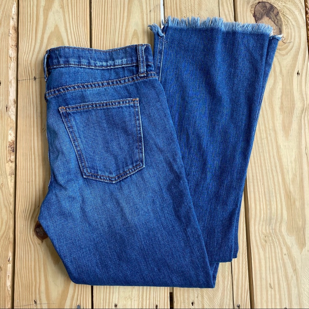 Anthropologie Current Elliot raw hem flare jeans